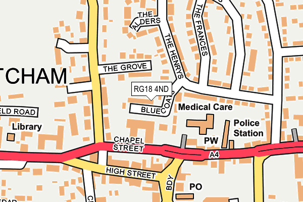 RG18 4ND map - OS OpenMap – Local (Ordnance Survey)