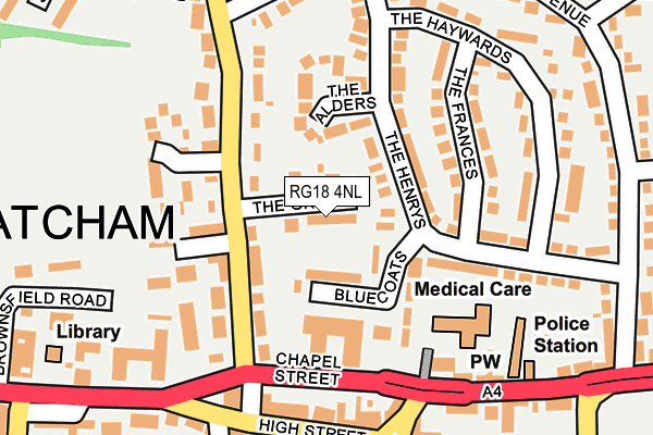 RG18 4NL map - OS OpenMap – Local (Ordnance Survey)