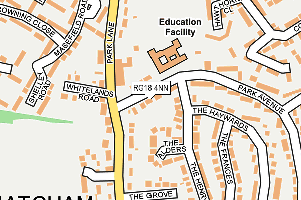 RG18 4NN map - OS OpenMap – Local (Ordnance Survey)
