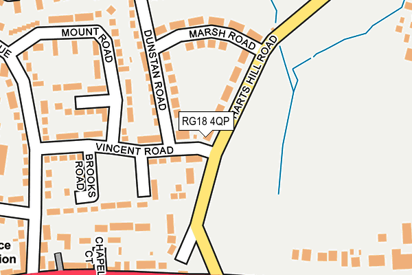 RG18 4QP map - OS OpenMap – Local (Ordnance Survey)