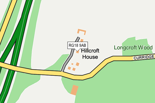 RG18 9AB map - OS OpenMap – Local (Ordnance Survey)