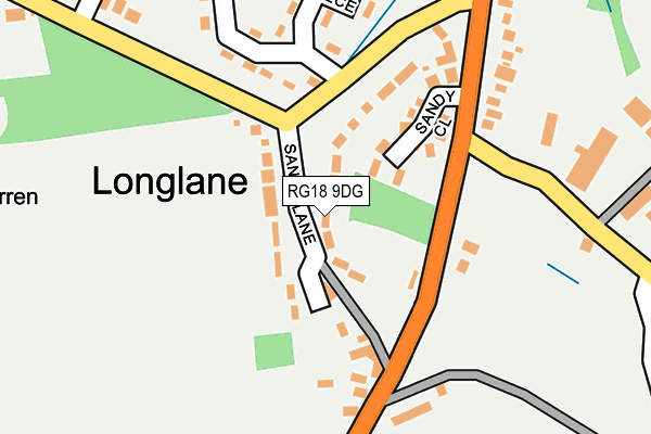 RG18 9DG map - OS OpenMap – Local (Ordnance Survey)