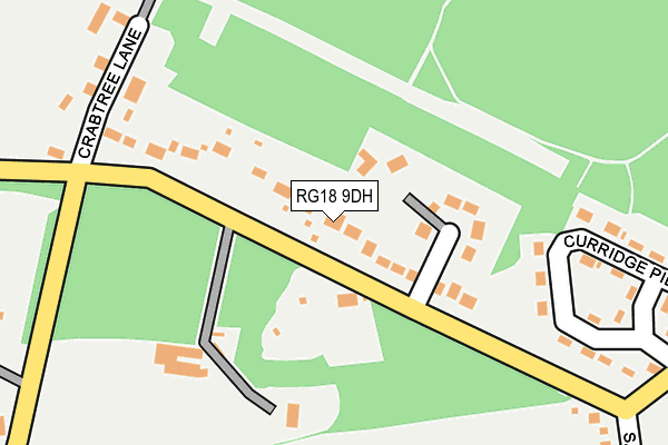RG18 9DH map - OS OpenMap – Local (Ordnance Survey)