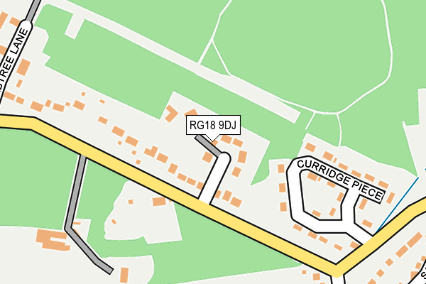 RG18 9DJ map - OS OpenMap – Local (Ordnance Survey)
