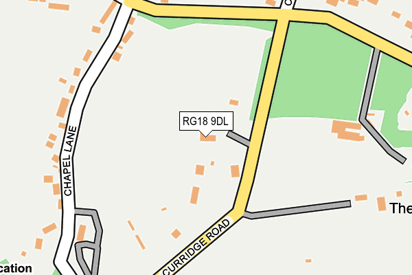 RG18 9DL map - OS OpenMap – Local (Ordnance Survey)
