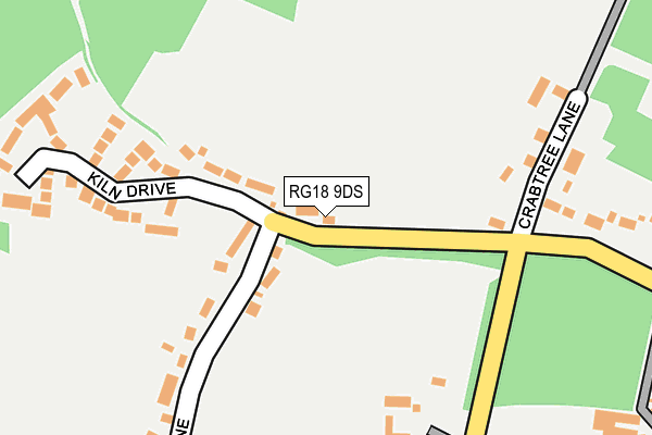RG18 9DS map - OS OpenMap – Local (Ordnance Survey)