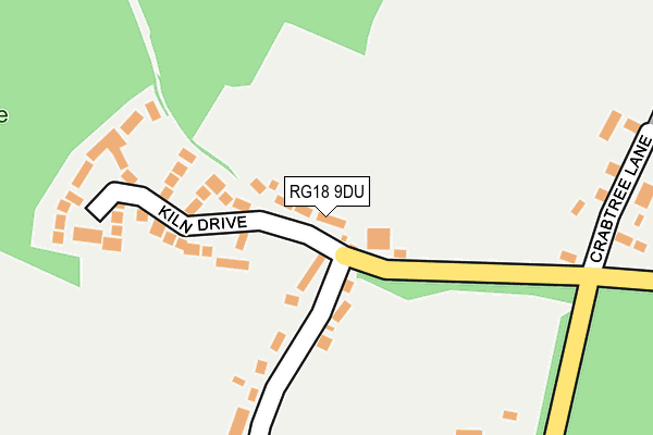 RG18 9DU map - OS OpenMap – Local (Ordnance Survey)