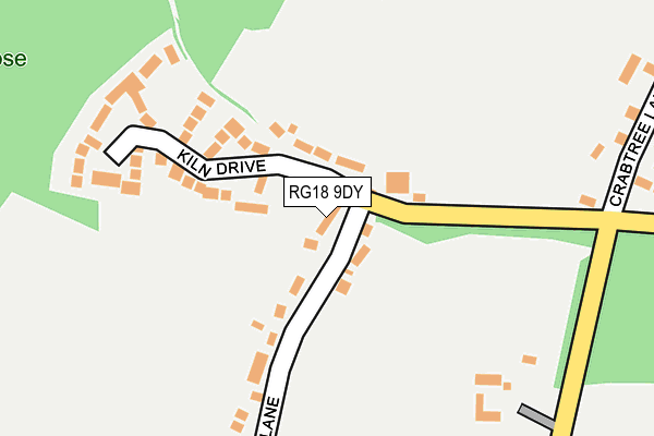 RG18 9DY map - OS OpenMap – Local (Ordnance Survey)