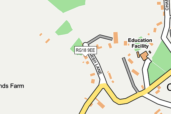 RG18 9EE map - OS OpenMap – Local (Ordnance Survey)