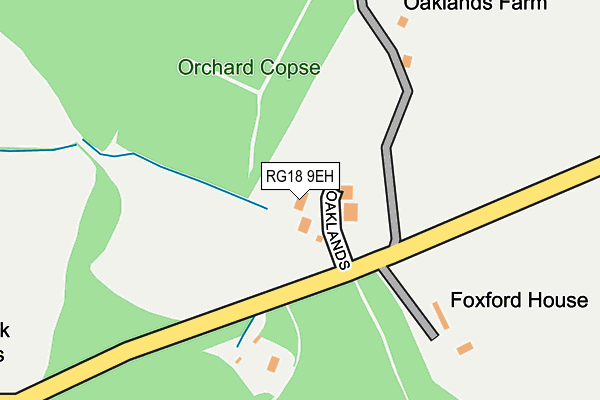 RG18 9EH map - OS OpenMap – Local (Ordnance Survey)