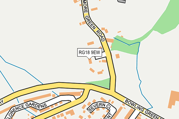 RG18 9EW map - OS OpenMap – Local (Ordnance Survey)