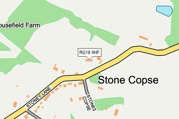 RG18 9HF map - OS OpenMap – Local (Ordnance Survey)