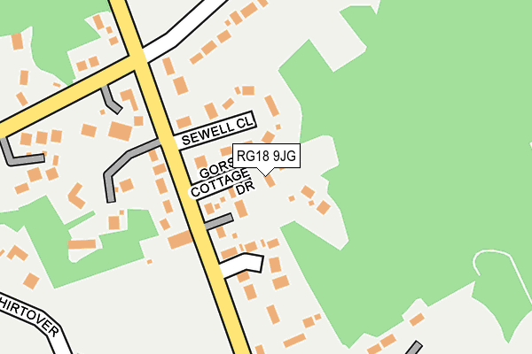 Map of ASHMORE GREEN GARAGE LIMITED at local scale