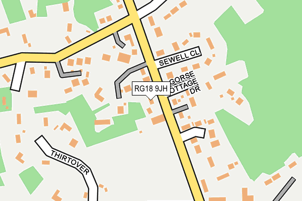 RG18 9JH map - OS OpenMap – Local (Ordnance Survey)