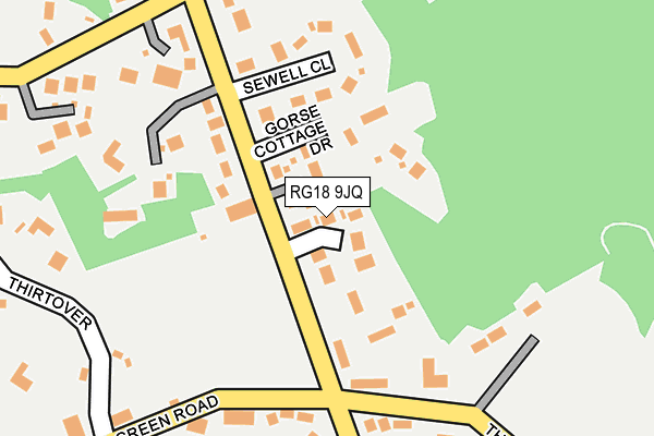 RG18 9JQ map - OS OpenMap – Local (Ordnance Survey)