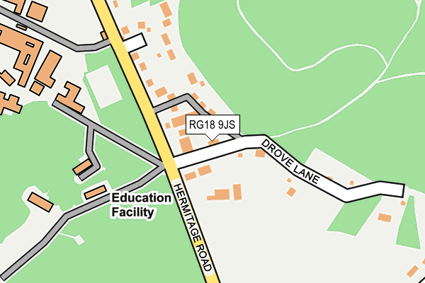 RG18 9JS map - OS OpenMap – Local (Ordnance Survey)