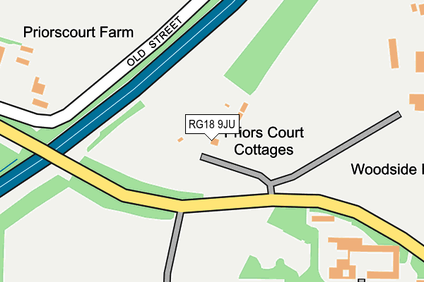 RG18 9JU map - OS OpenMap – Local (Ordnance Survey)