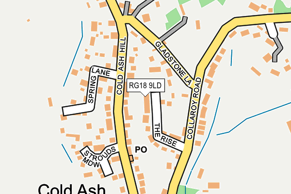 RG18 9LD map - OS OpenMap – Local (Ordnance Survey)