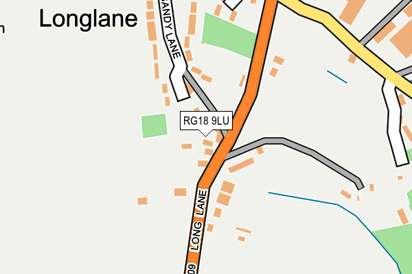 RG18 9LU map - OS OpenMap – Local (Ordnance Survey)