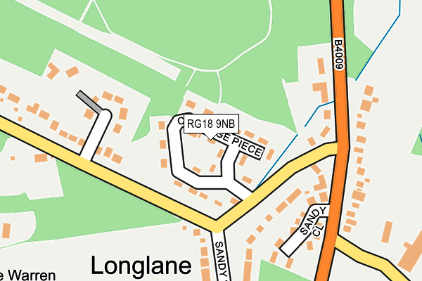 RG18 9NB map - OS OpenMap – Local (Ordnance Survey)