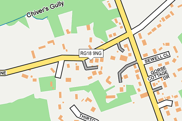 RG18 9NG map - OS OpenMap – Local (Ordnance Survey)