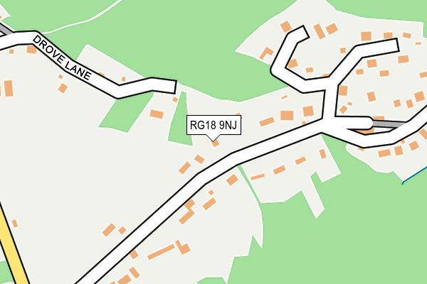 RG18 9NJ map - OS OpenMap – Local (Ordnance Survey)