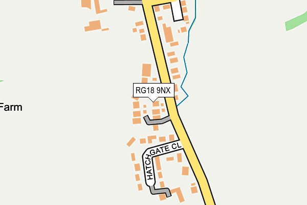 RG18 9NX map - OS OpenMap – Local (Ordnance Survey)