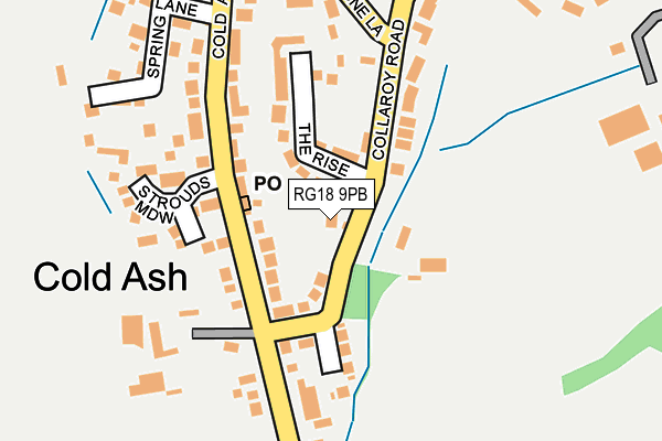 RG18 9PB map - OS OpenMap – Local (Ordnance Survey)