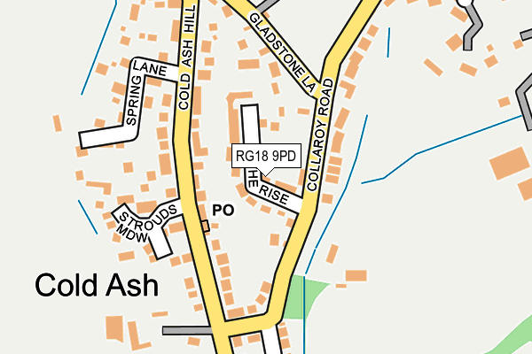 RG18 9PD map - OS OpenMap – Local (Ordnance Survey)