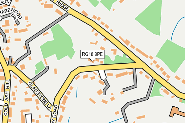 RG18 9PE map - OS OpenMap – Local (Ordnance Survey)