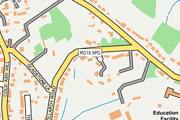 RG18 9PG map - OS OpenMap – Local (Ordnance Survey)