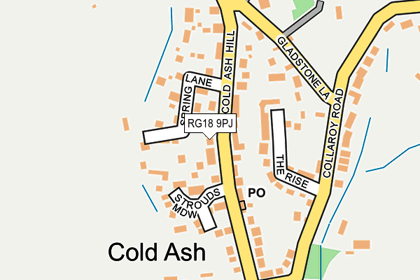 RG18 9PJ map - OS OpenMap – Local (Ordnance Survey)