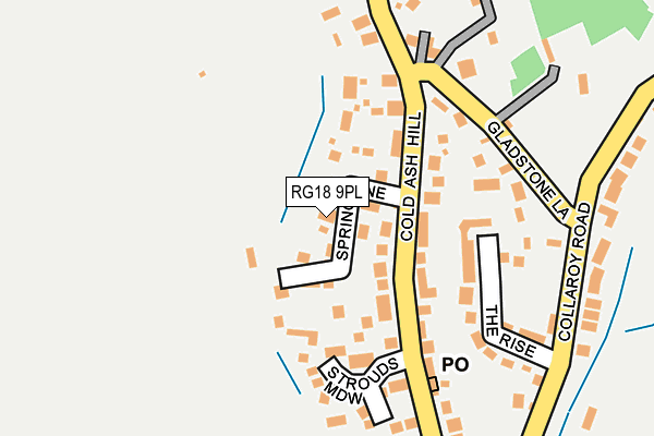 RG18 9PL map - OS OpenMap – Local (Ordnance Survey)
