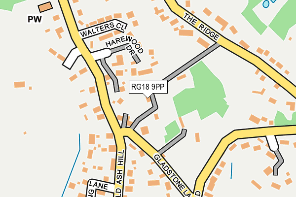 RG18 9PP map - OS OpenMap – Local (Ordnance Survey)