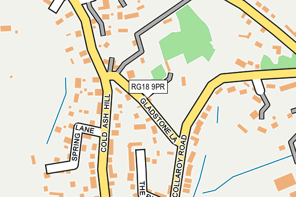 RG18 9PR map - OS OpenMap – Local (Ordnance Survey)