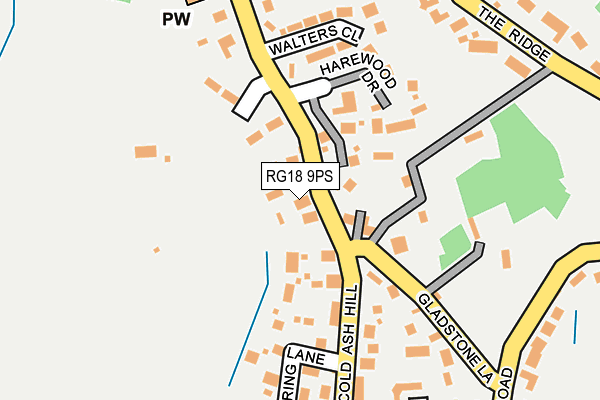 RG18 9PS map - OS OpenMap – Local (Ordnance Survey)