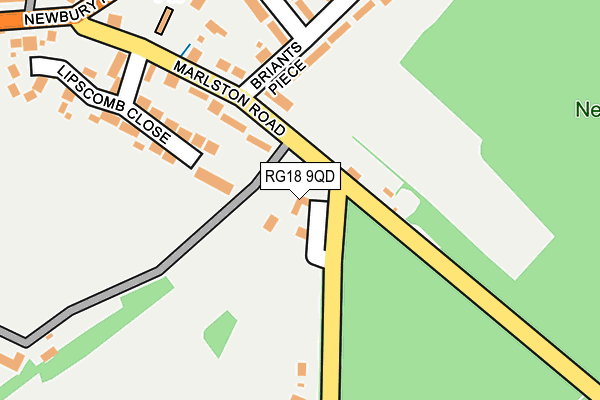 RG18 9QD map - OS OpenMap – Local (Ordnance Survey)