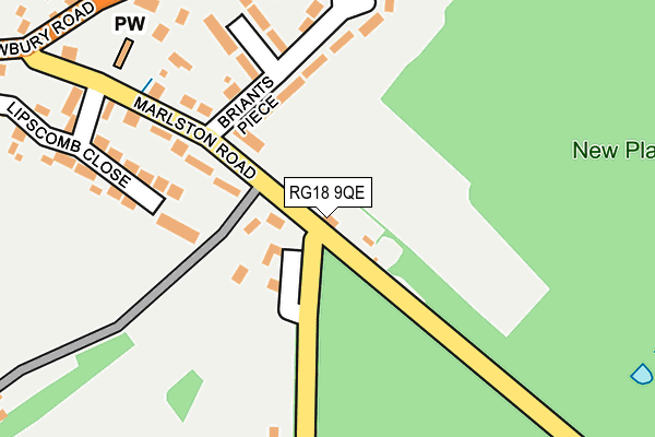 RG18 9QE map - OS OpenMap – Local (Ordnance Survey)