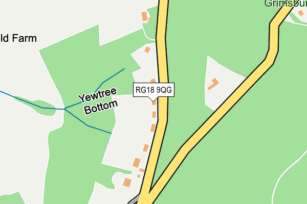 RG18 9QG map - OS OpenMap – Local (Ordnance Survey)