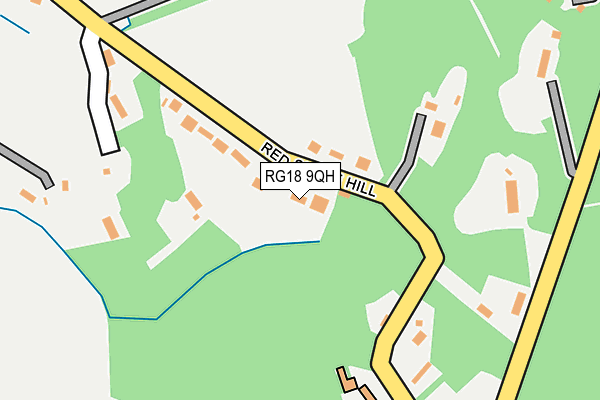 RG18 9QH map - OS OpenMap – Local (Ordnance Survey)