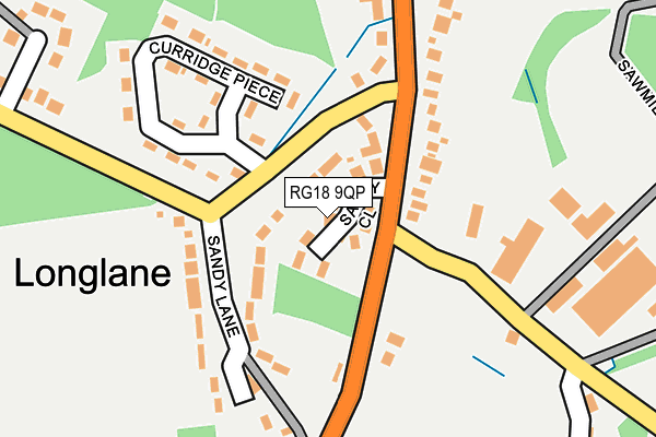 RG18 9QP map - OS OpenMap – Local (Ordnance Survey)