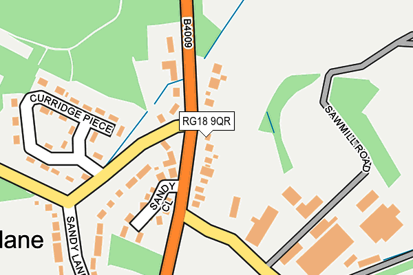 RG18 9QR map - OS OpenMap – Local (Ordnance Survey)