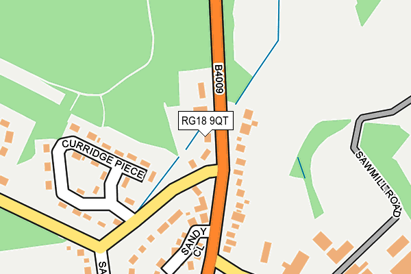 RG18 9QT map - OS OpenMap – Local (Ordnance Survey)
