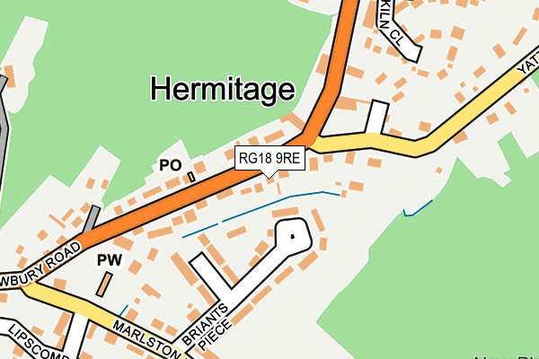 RG18 9RE map - OS OpenMap – Local (Ordnance Survey)