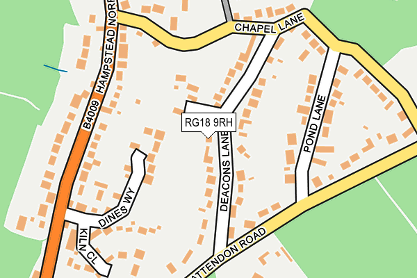 RG18 9RH map - OS OpenMap – Local (Ordnance Survey)