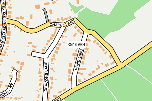 RG18 9RN map - OS OpenMap – Local (Ordnance Survey)