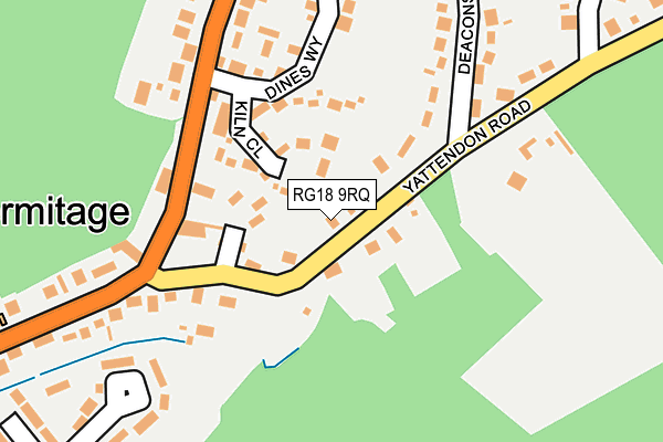 RG18 9RQ map - OS OpenMap – Local (Ordnance Survey)