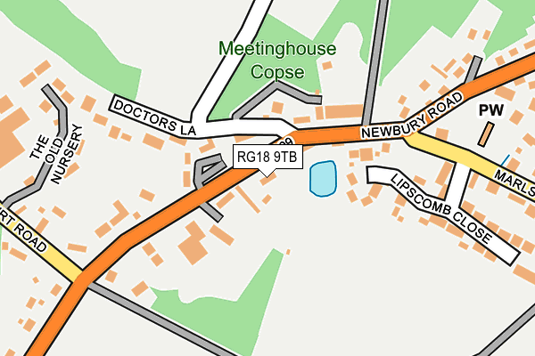 RG18 9TB map - OS OpenMap – Local (Ordnance Survey)