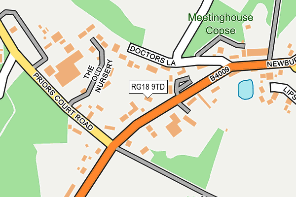 RG18 9TD map - OS OpenMap – Local (Ordnance Survey)