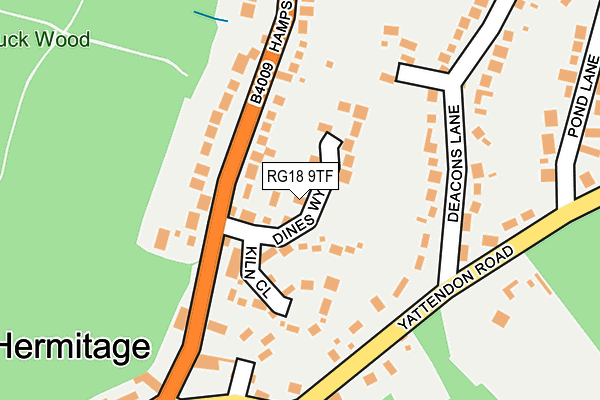 RG18 9TF map - OS OpenMap – Local (Ordnance Survey)